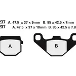 Plaquette de frein Nissin 2P237GS semi-metallique