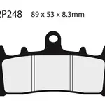 Plaquette de frein Nissin 2P248ST sinter