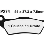 Plaquette de frein Nissin 2P274ST MX sinter
