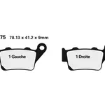 Plaquette de frein Nissin 2P275NS semi-metallique