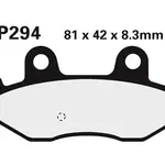 Plaquette de frein Nissin 2P294ST sinter