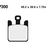Plaquette de frein Nissin 2P300ST sinter