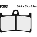Plaquette de frein avant Nissin 2P303ST sinter