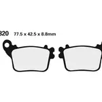 Plaquette de frein arr. Nissin 2P320ST sinter