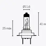 Boite de 10 ampoules V PARTS H7 12V-55w