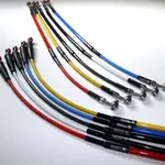 Durite de frein avant VENHILL vert/raccord inox