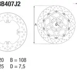 Disque de frein arrière Brembo Série ORO rond fixe MV Agusta 675 Brutale/F3