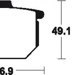 Plaquettes de frein TECNIUM MA17 organique
