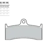 Plaquettes de frein Brembo 07KA20 SA métal fritté