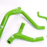 Durites de radiateur SAMCO kit transformation Y vert - 4 durites Kawasaki KX250F