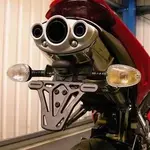 Support de plaque R&amp;G RACING noir Triumph Daytona 675/R