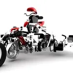 Pièce détachée - Vis de repose-pied M8x30 R&amp;G RACING pièce n°4 pour 448116