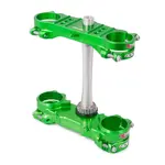 Té de fourche ROCS TECH XTRIG vert offset 23mm Kawasaki KXF