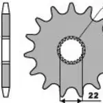 Pignon 17 dents PBR chaîne 520 Aprilia RS 125