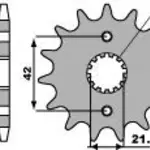 Pignon 14 dents PBR chaîne 530 SUZUKI GSF650