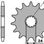 Pignon 16 dents PBR chaîne 530 KAWASAKI GPZ750R