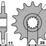Pignon 16 dents PBR chaîne 530 Yamaha YZF R1