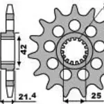 Pignon 16 dents PBR chaine 525 Aprilia 750 SHIVER