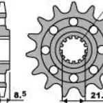 Pignon 16 dents PBR chaîne 520 KAWASAKI ZX10R