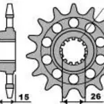 Pignon 16 dents PBR chaine 520 BMW S1000RR