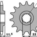 Pignon 17 dents PBR chaîne 520 KTM 640 Duke