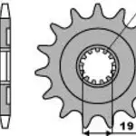 Pignon 13 dents PBR chaine 520 HUSQVARNA TC250-TE250/310