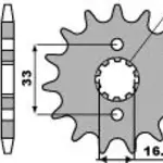 Pignon 13 dents PBR chaîne 520 KAWASAKI KX250F