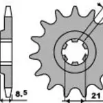 Pignon 14 dents PBR chaîne 520 CAGIVA WMX 250