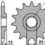 Pignon 12 dents PBR chaine 520 HUSQVARNA TC510, 610