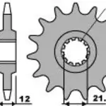 Pignon 13 dents PBR chaîne 520 HUSQVARNA WR240/WR250