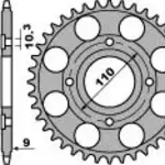 Couronne acier PBR 36 dents chaîne 520 Honda CB400 NB,NC