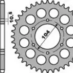 Couronne acier PBR 34 dents chaîne 630 Kawasaki Z650