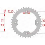 Couronne AFAM 37 dents acier pas 520 type 14412 Suzuki