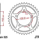 Couronne JT SPROCKETS 44 dents acier pas 525 type 7 BMW S1000RR