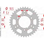 Couronne AFAM 36 dents acier pas 520 type 98300