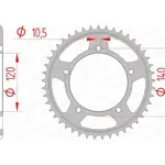 Couronne AFAM 46 dents acier pas 530 type 86603