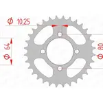 Couronne AFAM 32 dents acier pas 520 type 12214 Yamaha