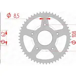 Couronne AFAM 60 dents acier pas 420 type 92122
