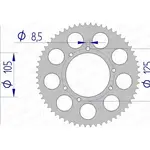 Couronne AFAM 58 dents alu pas 428 type 48200 HM