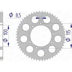 Couronne AFAM 50 dents alu pas 428 type 93117