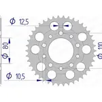 Couronne AFAM 42 dents alu pas 530 type 11605 Honda VF700S