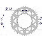 Couronne AFAM 51 dents alu pas 520 type 11212N