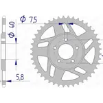 Couronne AFAM 44 dents alu pas 415 type 72103N KTM