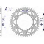 Couronne AFAM 52 dents alu pas 520 type 13323 Yamaha
