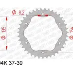 Couronne AFAM 38 dents acier pas 520 type 50804K Ducati 1198