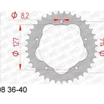 Couronne AFAM 39 dents acier pas 525 type 50608K Ducati Monster 796