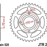 Couronne JT SPROCKETS 44 dents acier pas 520 type 248