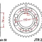 Couronne JT SPROCKETS 33 dents acier pas 530 type 280