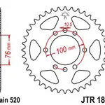 Couronne JT SPROCKETS 40 dents acier pas 520 type 1825 Suzuki LT500R