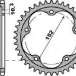 Couronne acier PBR 43 dents chaîne 525 MV F4 BRUTALE